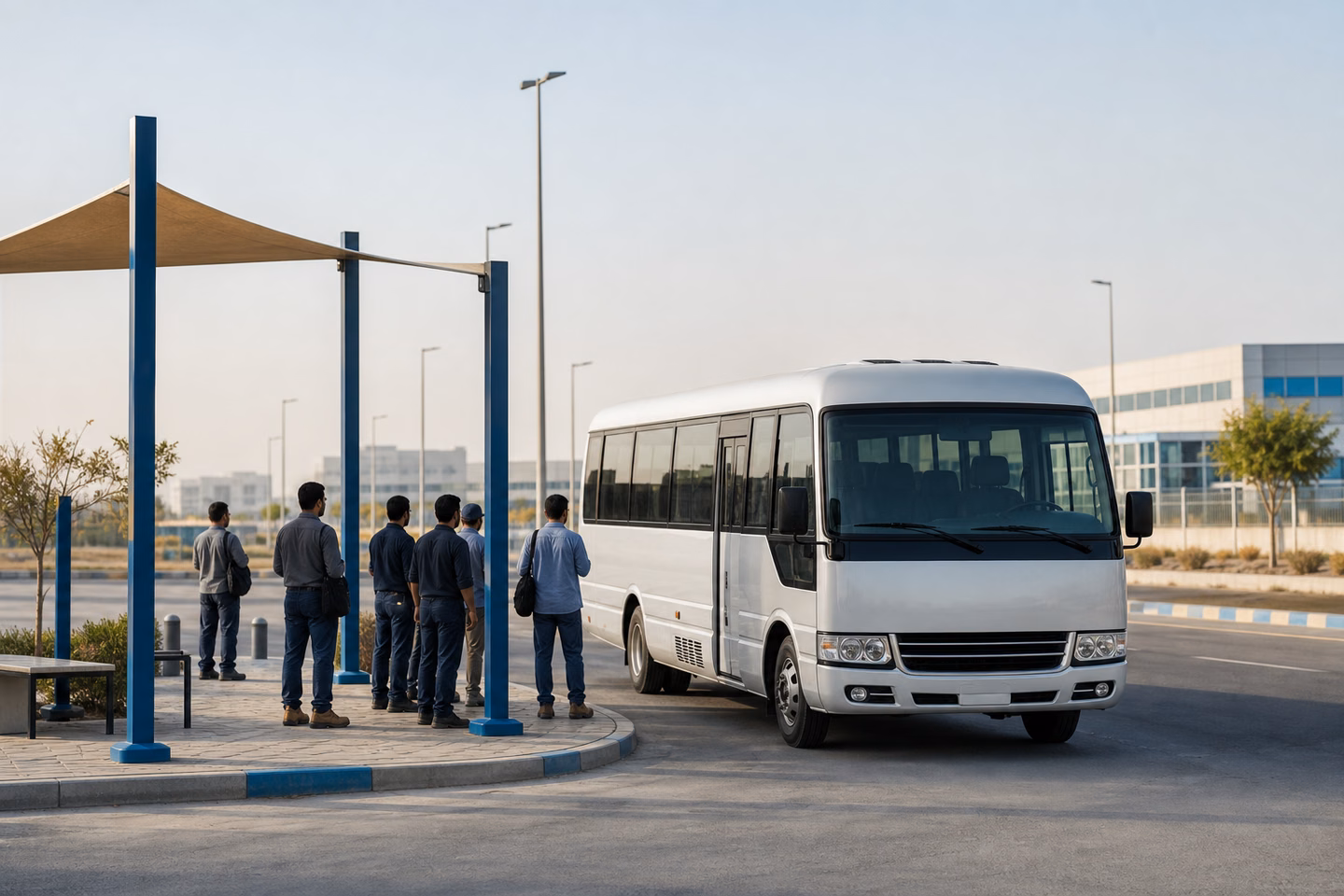 Illustrative corporate passenger vehicle in a Dammam business setting