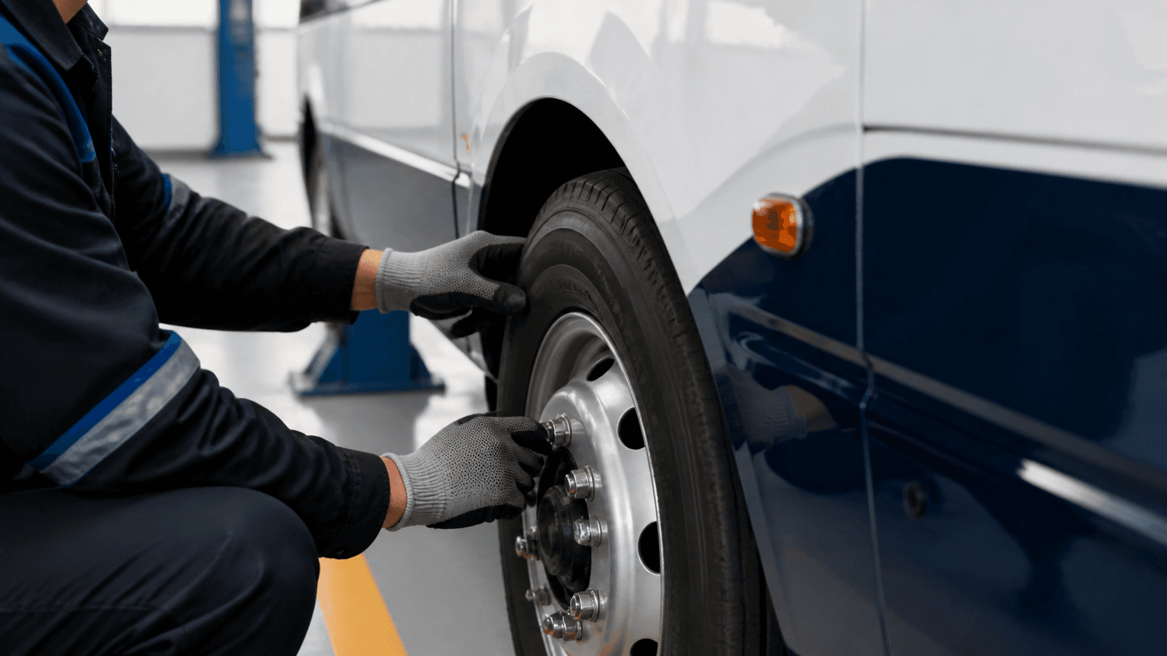 Illustrative close-up of in-house vehicle care