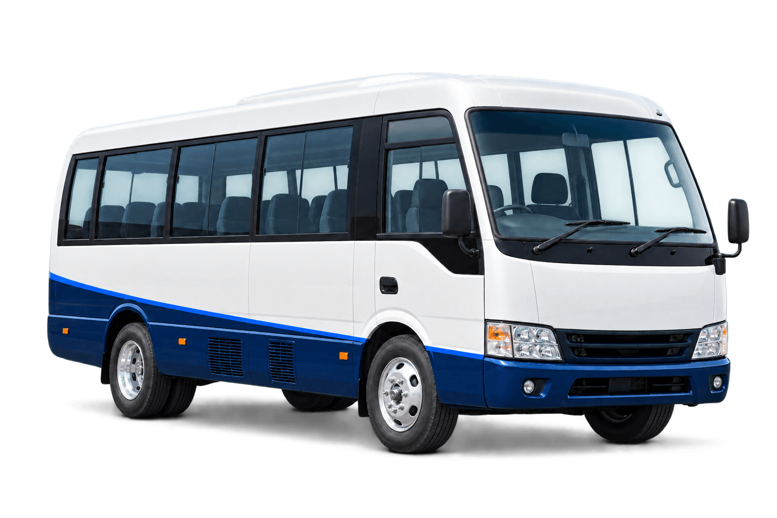 Illustrative Mitsubishi Rosa commercial passenger vehicle