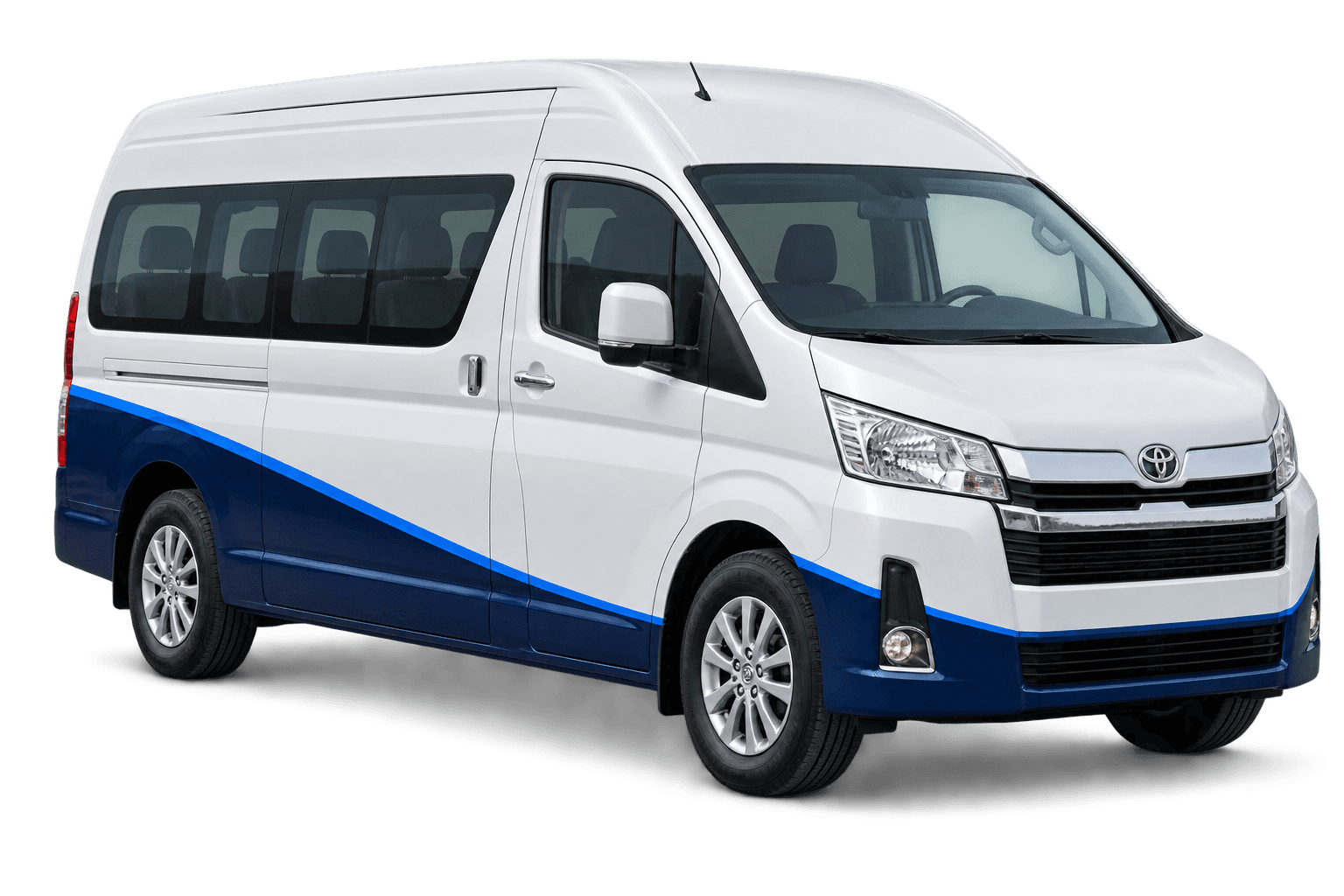 Illustrative Toyota Hiace commercial passenger vehicle